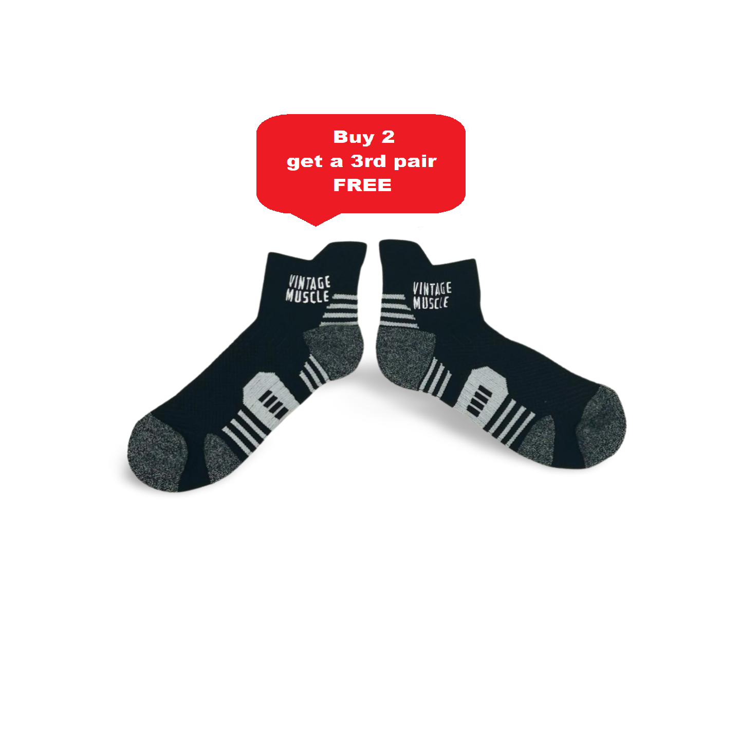 „Extra Tough“ Workout-Socken – Verstärkt und atmungsaktiv für maximale Performance