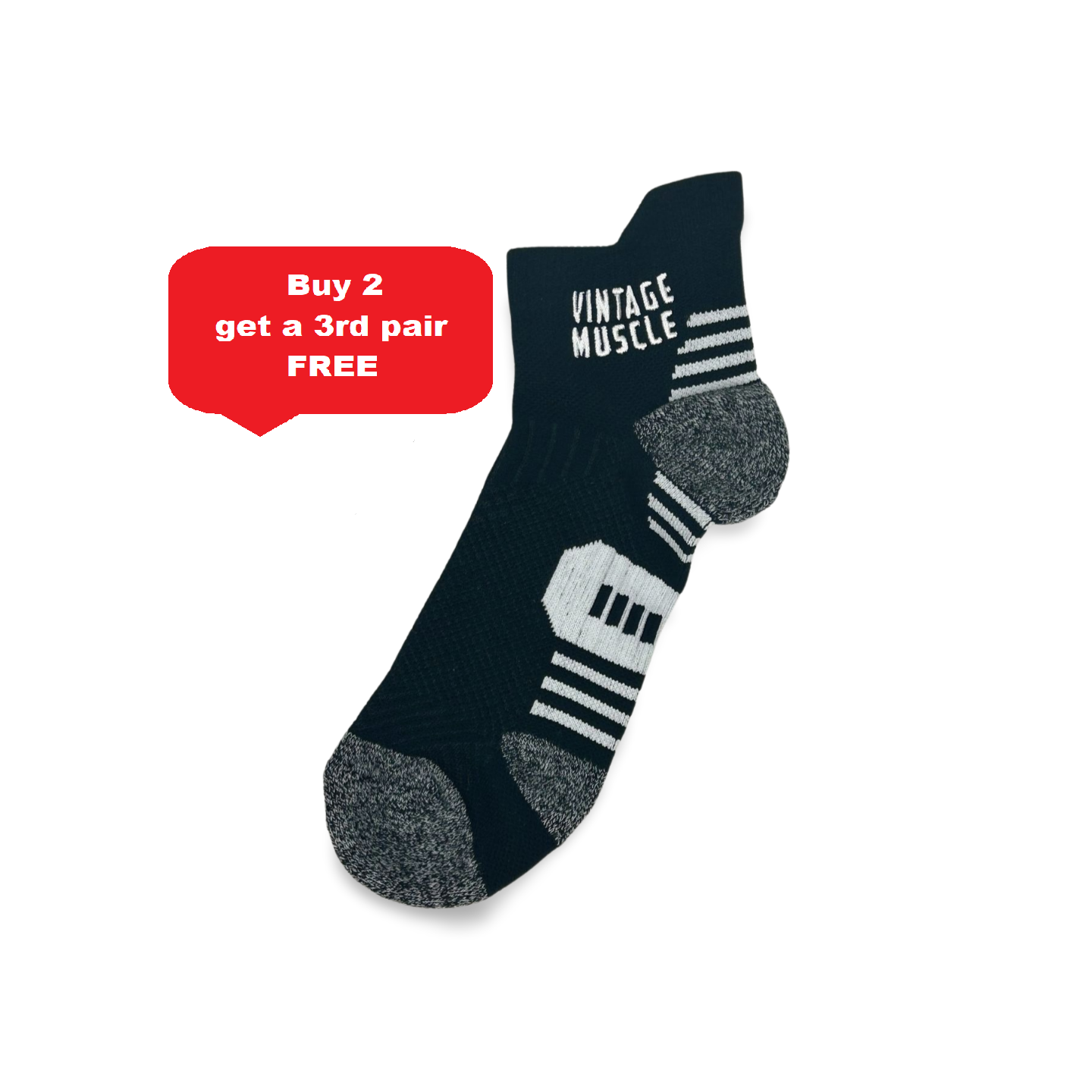 „Extra Tough“ Workout-Socken – Verstärkt und atmungsaktiv für maximale Performance